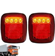 LED Stop Brake Tail Lights - 12/24v Waterproof LED Tail Light Stop Brake Light Turn Signal Indicator Lamp - 2x Waterproof LED Stop Brake Turn Signals Lights for Rv Truck Atv Motorcycle