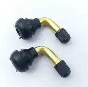 2 pcs 90° Tire Valve Stem Angled rim Tractor Golf Cart Riding Mower Harley Cycle