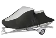 Jet Ski Cover, 127"-136" Trailerable Waterproof PWC Cover, Heavy-duty 600 Seadoo