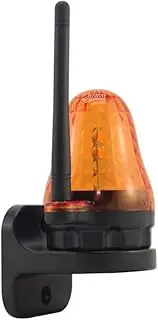 Daseeme 12-265V AC/DC Warning Light for Gate Opener Universal Emergency Flashing Lights Strobe IP54 High Brightness with Yellow Signal for Emergency and Construction Vehicles