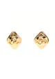 二奢 Pre-loved Chanel coco mark rhombus earrings GP gold 95P