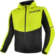 Daybreaker Yellow Black Motorcycle Zip Hoodie