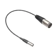 3 Pin Male to 3 Pin Male XLR Mini Plug Audio Cable XLR Male to Mini XLR Male Audio Microphone Cable Black