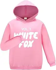 [AXhyjin] Kids White Cotton Hoodies Boys Girls Grey Casual Hooded Top Jumper Aged 3-13Years