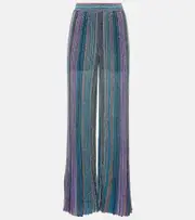 Missoni Striped lamé palazzo pants