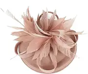 [Minkissy] Elegant Flower Headband for Women Stylish Tea Party Fascinator Hat with Hair Clips for Weddings Prom and Special Occasions Comfortable Fit for All Day Wear