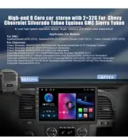 FOR CHEVROLET SILVERADO GMC SIERRA ANDROID 12 CAR GPS STEREO RADIO CARPLAY New