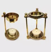 Brass Tealight Incense Burner, Resin Incense, Frankincense, Myrrh, Solid Brass
