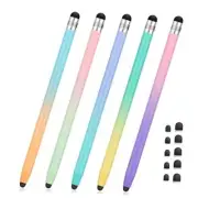 5Pcs Stylus Pen, 2-in-1 Stylus Pen for Touch Screen, High Precision and