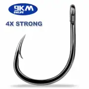 9KM 25~100Pcs Circle Hooks Sea Fishing Hooks Wide Gap Catfish Hooks Sharks Hooks