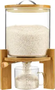 Rice Dispenser, Rice Storage Container：Flour and Cereal Container with Airtight