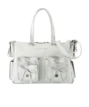 Multi-pocket shoulder bag One size White