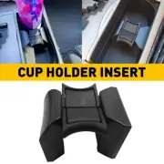 Center Console Cup Holder Insert Divider Upgrade For Toyota 2007-11 Camry Black