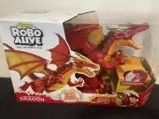 NEW IN BOX ZURU Robo Alive Fire breathing Dragon Figure pet walks bites