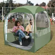 Sports Tent with Sealed Floor, Pop Up Weatherproof Pod, Igloo Tent, Clear Vie...