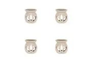 4PK Jemark Oil Burner Home Deocr Gloss Finish 11cm Assorted Grey Black White