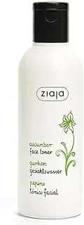 Ziaja Cucumber Face Toner - 7 Fl Oz (200 ml), Alcohol Free, Sensitive Skin, Pore Treatment, Moisturizing