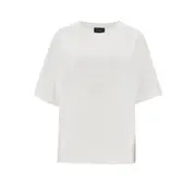 [EMPORIO ARMANI] EMPORIO ARMANI Embossed crest T-shirt Woman XS XS White