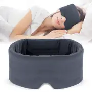 Handmade Cotton Sleep Mask Blackout - Comfortable & Breathable Eye Mask for Sleeping - Best Night Companion Eyeshade - Heather Grey