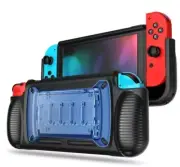 Protective Case for Nintendo Switch, Screen Protector, Anti-Scratch, Thumb Caps