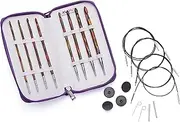 KnitPro Crochet Hooks in Zipper Case, Symfonie Tunisian Afghan Wood Tips and Accessories, 3.5-8mm