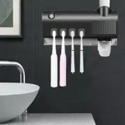 Automatic Toothbrush Dispenser Wall Mount Toothpaste Squeezer Toothbrush Holder