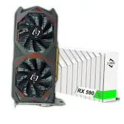 Radeon RX 590 GME Graphics Card, 2304SP 8GB GDDR5 256bit PCIe 3.0 ×16 1340MHz
