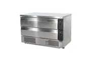 Polar U-Series 2 Drawer Counter Fridge Freezer 6xGN - Under Bench Freezers (DA997-A) - DA997-A
