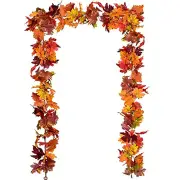 NNETM Autumn Maple Leaf Hanging Vine Garland