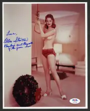 Ellen Stratton SIGNED 8x10 Photo +PMOY 1960 Playboy Playmate PSA/DNA AUTOGRAPHED