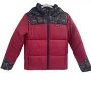 Patagonia Kid’s Jacket Size XL 14 Hoody Puffer Wax Red Synthetic New Girls
