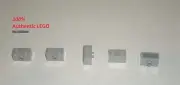 LEGO NEW 1x2 Light Bluish Grey Brick 1 Stud on Side (5x) 6383177 Brick 86876