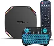 Android 11.0 TV Box, 8GB+128GB RK3566 CPU Quad Core Smart TV Box Android Media Player Support USB 3.0/ 3D/ 4K/ 8K/ H.265/2.4G WiFi Set Top TV Box with Mini Keyboard,8gb+128gb