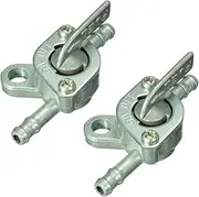 Mellisso 2X 1/4 inch Inline Oil Gas Fuel Tank Tap Filter Petcock Switch Pit PRO Quad Dirt Bike