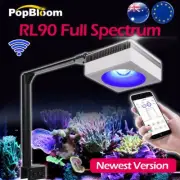 PopBloom Marine LED Aquarium Light Full Spectrum for Saltwater Reef Coral Tank