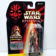 Star Wars Episode 1 Figure NIP Jar Jar Binks, Commtech Chip & Gungan BattleStaff