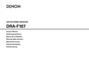Denon DRA-F107 Receiver Amplifier Owners Manual