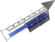 Kisangel Outdoor Rain Gauge Freeze Accurate Rainfall Measurement for Garden Yard Plastic Replacement Tube Bracket Set