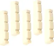 CIMAXIC Guitar Nut 4-string Pre-slotted Electric Bass Nut Bass String Accessories Sturdy Noise Reduction 5 Pack