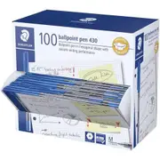 Staedtler 430 Stick Ballpoint Pen Medium (Blue) [Box 100]