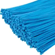 XINGO 1000 PCS Blue Zip Ties 12 Inch, 60 LBS Tensile Strength, Self-Locking N...