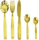 MEPRA COCCODRILO ICE ORO 20 PIECE FLATWARE SET- (1097C22005)-NEW-SEALED-FAST