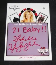2014 Benchwarmer MICHELLE McLAUGHLIN Vegas Baby INSCRIPTIONS #1/1 Auto PLAYBOY