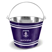 Fremantle Dockers AFL Galvanised Tin Ice Bucket with Handle