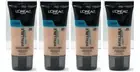 4 X L'Oreal Infallible ProGlow Radiant Finish 201 Classic Ivory Foundation SPF15