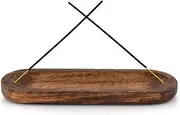 Kaizen Casa Incense Burner Stick Holder Ash Catcher Wooden Handmade Modern Gift Wood Home Decor Size 11 X 4 X 1.2 Inches