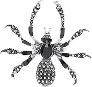 Spider Rings - Halloween Spider Rings | Halloween Finger Ring Open Adjustable Spider Rings with Rhinestones Decor for Creepy Party Favors