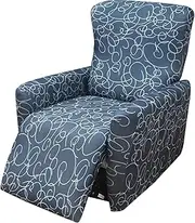 Stretch Recliner Couch Cover 4-Pieces 1Seat Recliner Chair Slipcovers with Pockets Sofa Cover Recliner Lazy Boy Furniture Protector for Living Room (Color : #30)