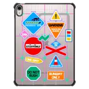 iPad Air 11-inch (M2/M3) iPad Impact Case Working In Progress, Please Keep Away iPad Case