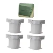 Locks Sheet Holders Keep Sheets Tight and Firm in Place, Bed Sheet 4Pcs Grey